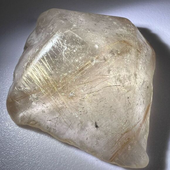Golden Rutilated Quartz Crystal Freeform (#3) - Picture 6 of 14